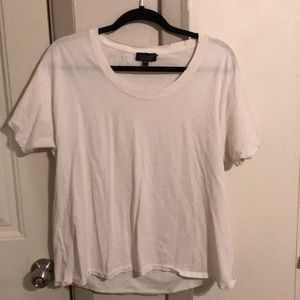 Top shop nibbled white tee
